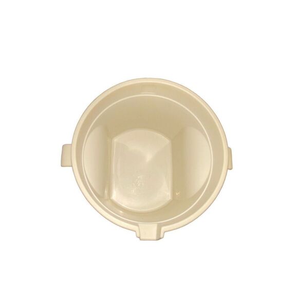 VINTAGE TUPPERWARE CREAMER #1414-5 & SUGAR #1415-6, BEIGE W/HARVEST GOLD LIDS! - Picture 5 of 9